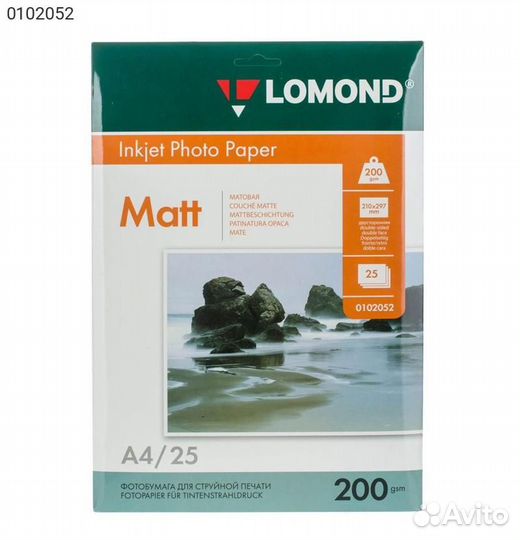 Упаковка бумаги lomond InkJet Photo Paper A4 25л 2