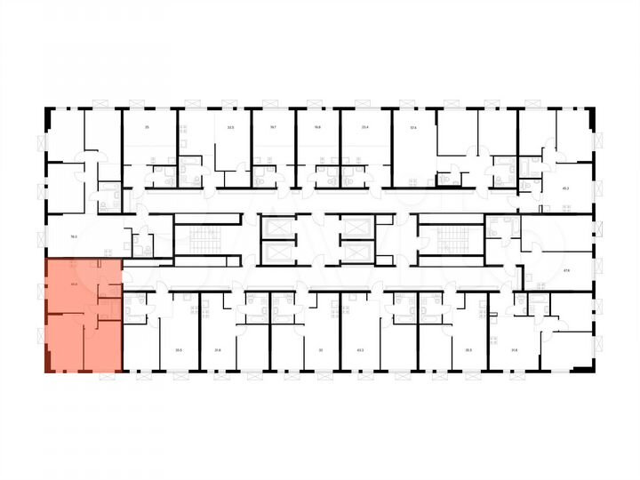 2-к. квартира, 48,8 м², 19/25 эт.