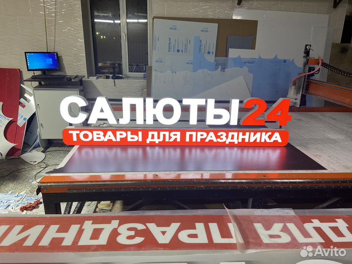 Наружная реклама, вывески, световые буквы