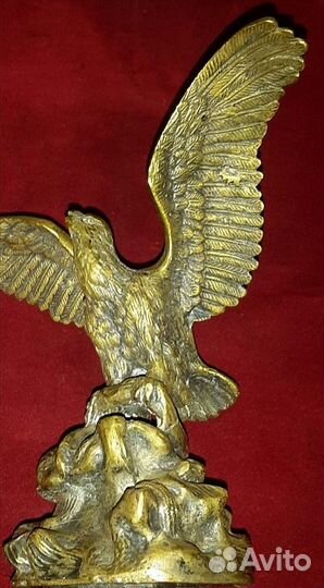 Старинный ястреб, беркут, орёл. Бронза. Редкость
