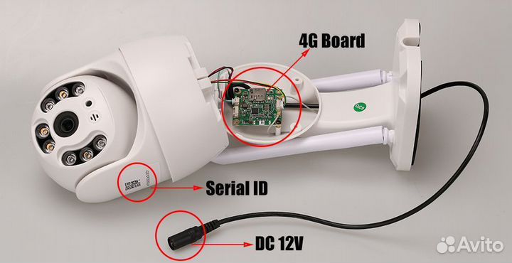 Топ видеонаблюдение Уличная ip 4G поворотная камер