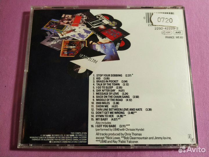 Pretenders The Singles CD Germany 1987