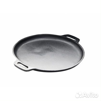 Сковорода чугунная 350/30 с двумя ручками Luxstahl