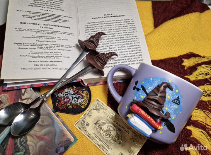 Кружка и ложка в стиле «Гарри Поттер»