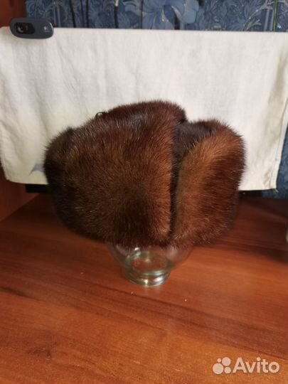 Шапка ушанка норковая мужская