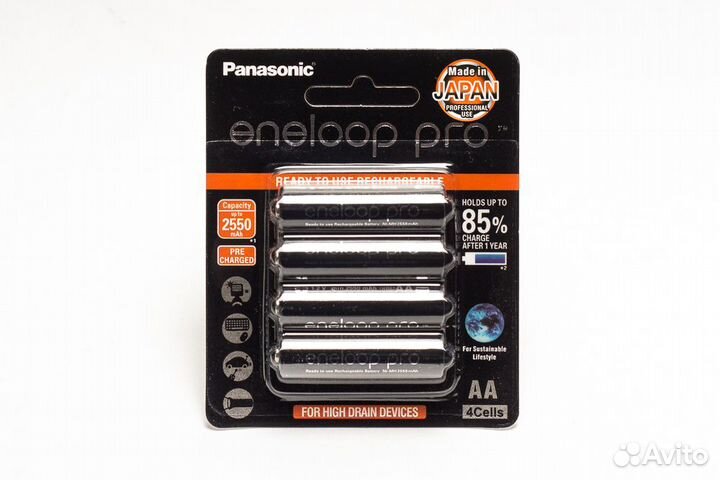 Аккумуляторы AA 2500 Panasonic Eneloop Pro