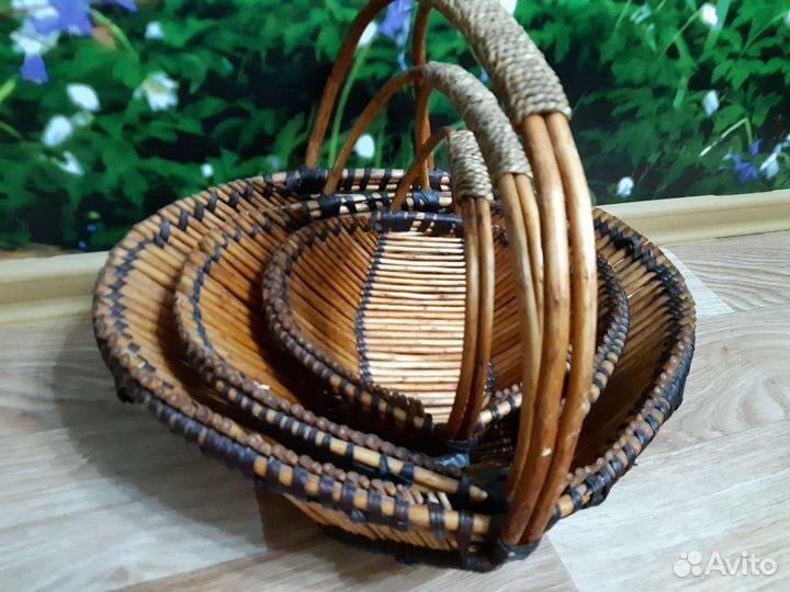 Корзина плетеная для грибов