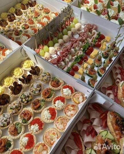 Фуршет, кейтеринг,закуски,боксы
