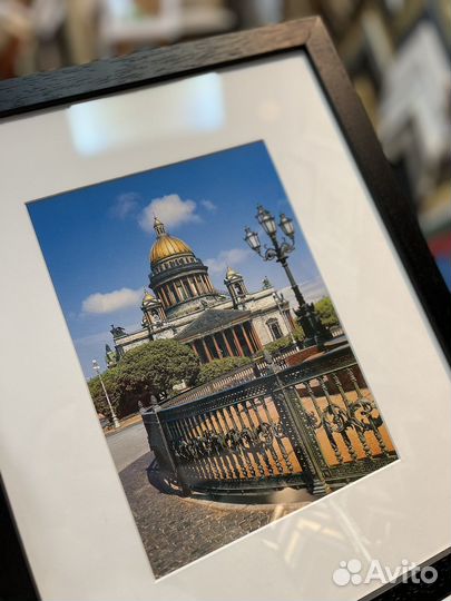 Фото санкт петербурга в раме с паспарту