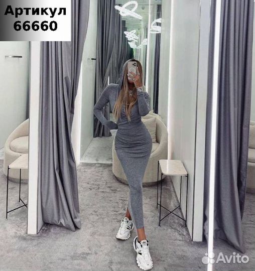 Платье лапша с капюшоном