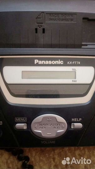 Телефон факс Panasonic kx-ft74