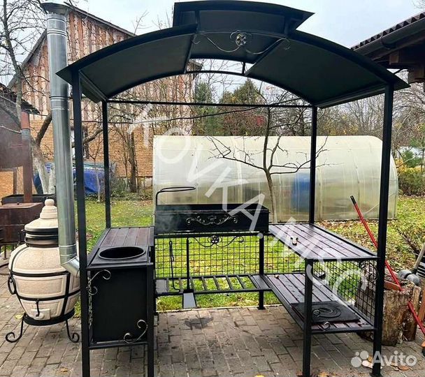 Беседка с мангалом