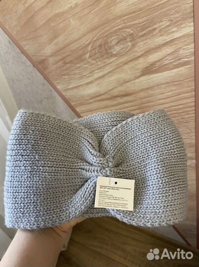 Повязка на голову вязаная