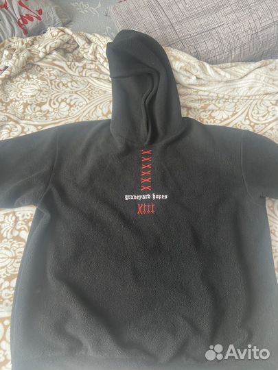 Convulsive graveyard hopes plush hoodie