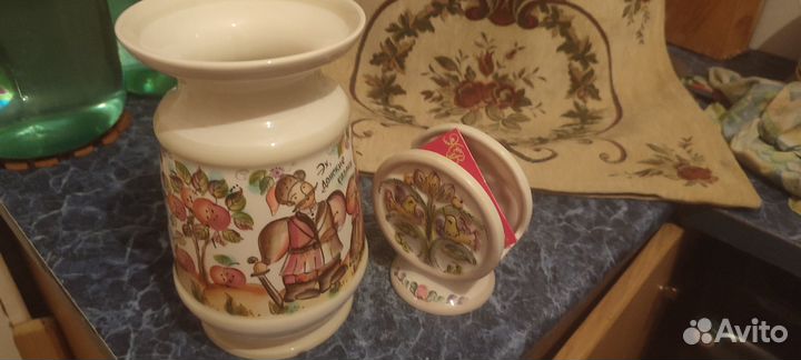 Ваза и салфетница