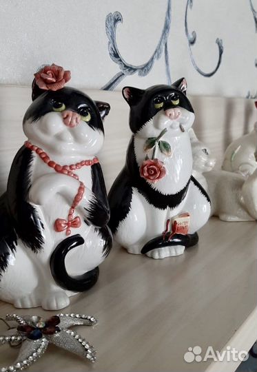 Статуэтка парная коты