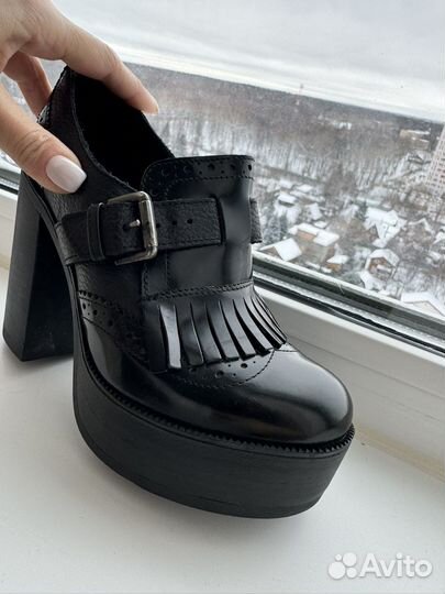 Ботильоны кожа