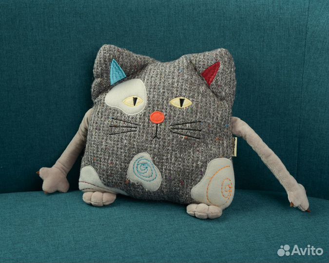 Игрушка вязаная кот