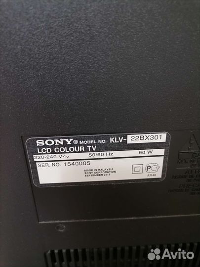 Телевизор sony bravia KLV-22BX301