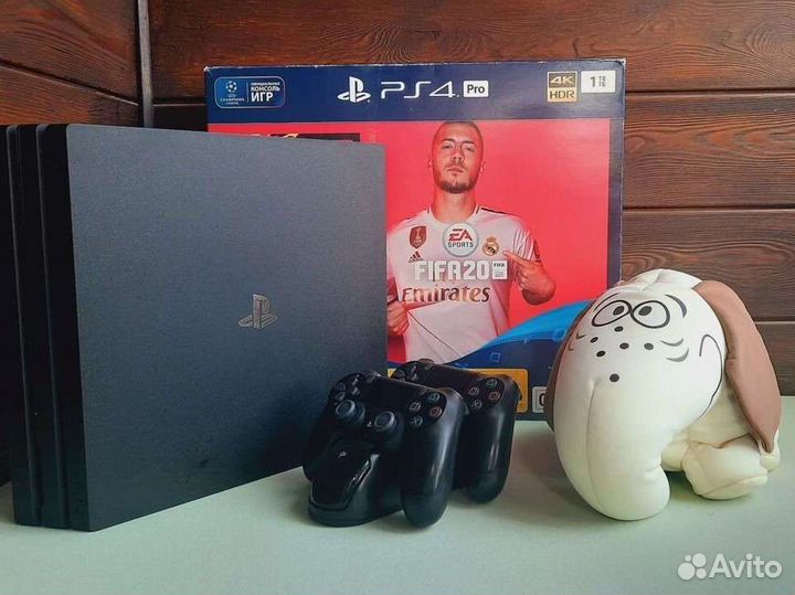 Sony playstation 4 pro 1tb Полный комплект