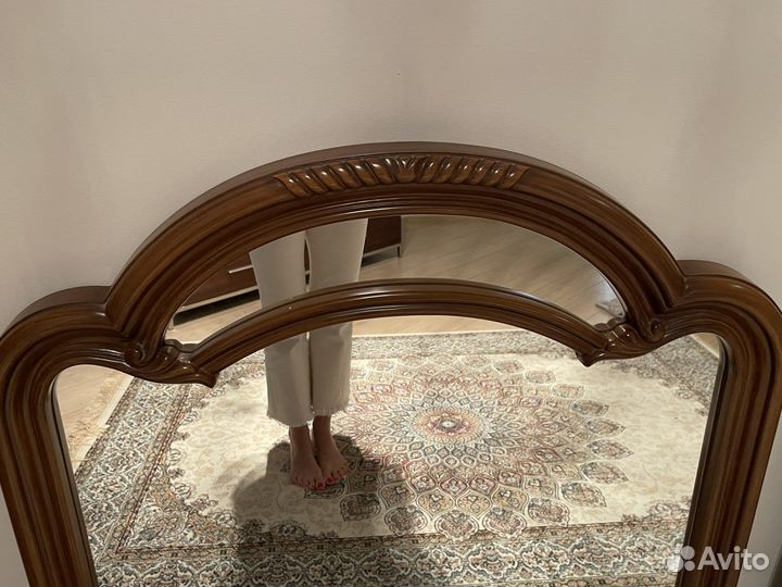 Зеркало винтаж деревянное