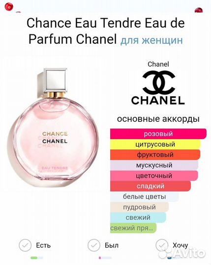 Chanel chance eau tendre 42 ml