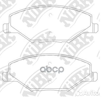 Колодки тормозные дисковые volkswagen polo 1.6