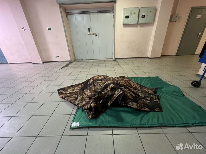 Спальный мешок камуфляж защита от тепловизора