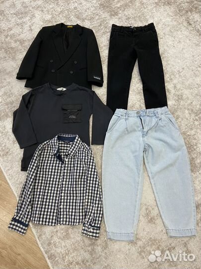 Пакет вещей на мальчика размер 122 128