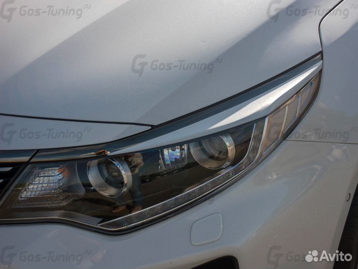 Накладки на фары реснички GT Line на Kia Optima JF