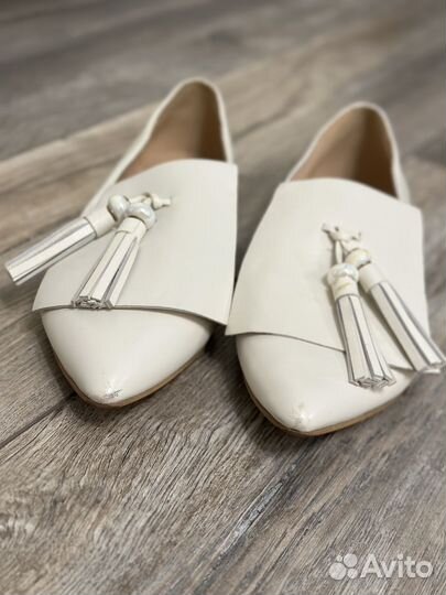 Балетки кожаные 36