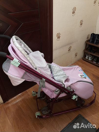 Продам детские санки коляска Nika с колесами