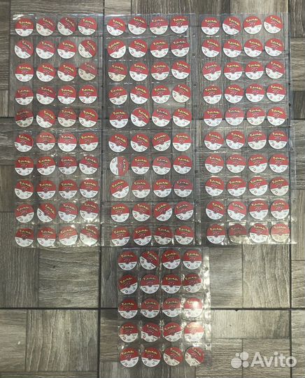 Фишки покемон.кепсы pokemon полные серии