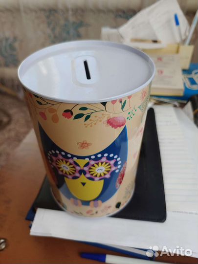 Копилка металлическая