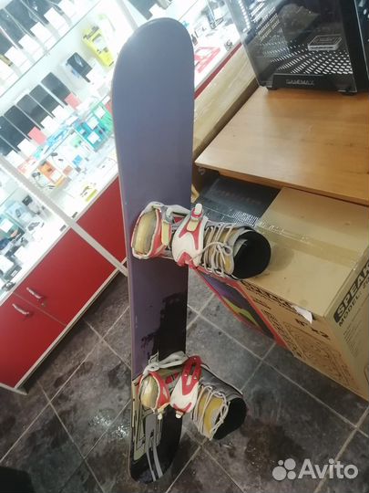 Сноуборд с ботинками бу