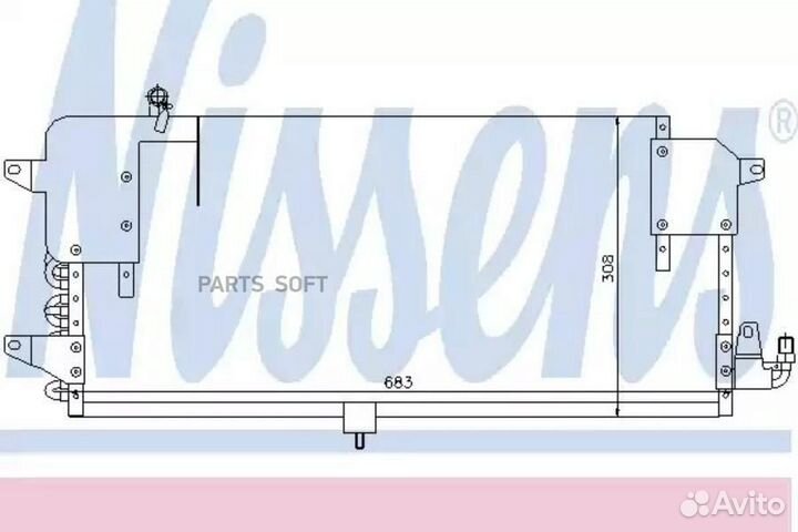 Радиатор кондиционера VW passat (1988) 1.8 G60 sup