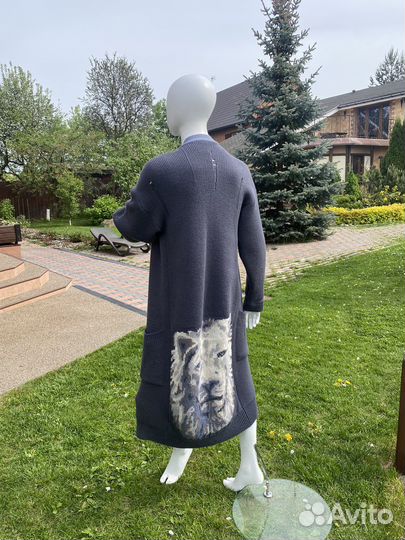 Кардиган женский длинный