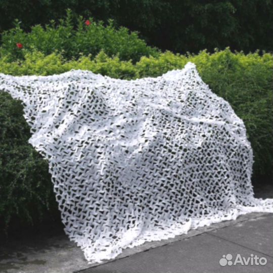 Маскировочная сеть зима 6 на 3