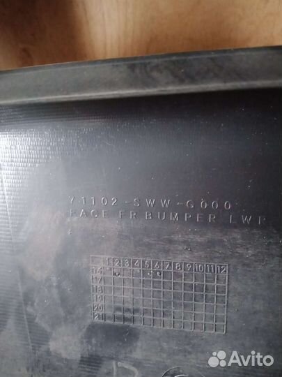 Губа фартук бампера