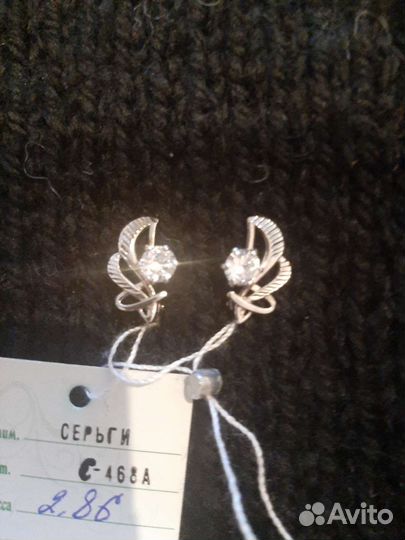 Серебряные серьги