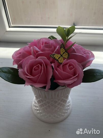 Мыльные букеты из роз и сладкие букеты