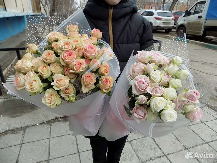 Кустовые Розы. Букеты