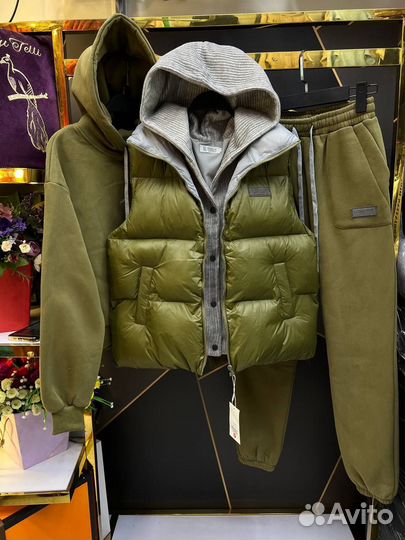 Роскошный костюм - тройка Brunello Cucinelli