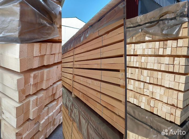 Брусок обрезной сухой 45*60*4000 мм сорт 1-2