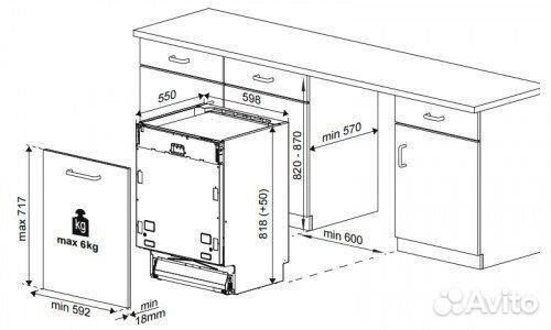 Посудомоечная машина beko DIN 25410