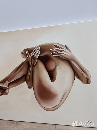 Картина 90*70, холст, масло «Держи меня нежно»