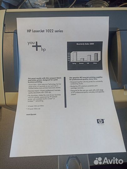 Лазерный принтер HP LaserJet 1022 USB