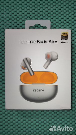 TWS Realme Buds Air 6, Air6 pro, чехол,new