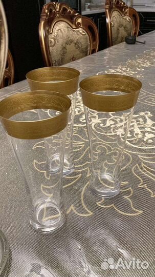 Хрустальный графин кувшин со стаканами