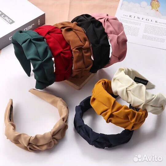 Ободок для волос женский всех цветов